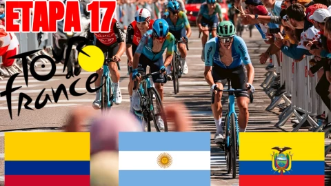 Tour de Francia 2025: increíble rendimiento de los ciclistas latinos en la etapa 17