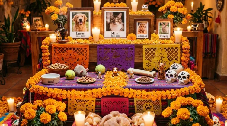 Cómo preparar una ofrenda para mascotas: elementos, significados y fecha 2026