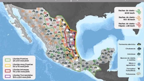 Clima en México 14 de mayo
