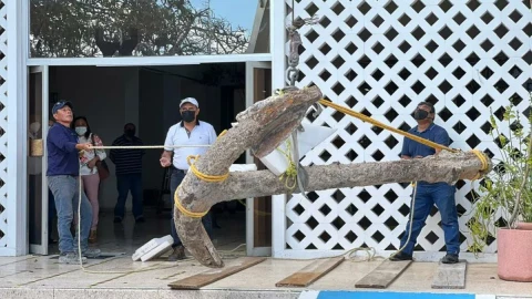 ancla antigua Yucatán INAH