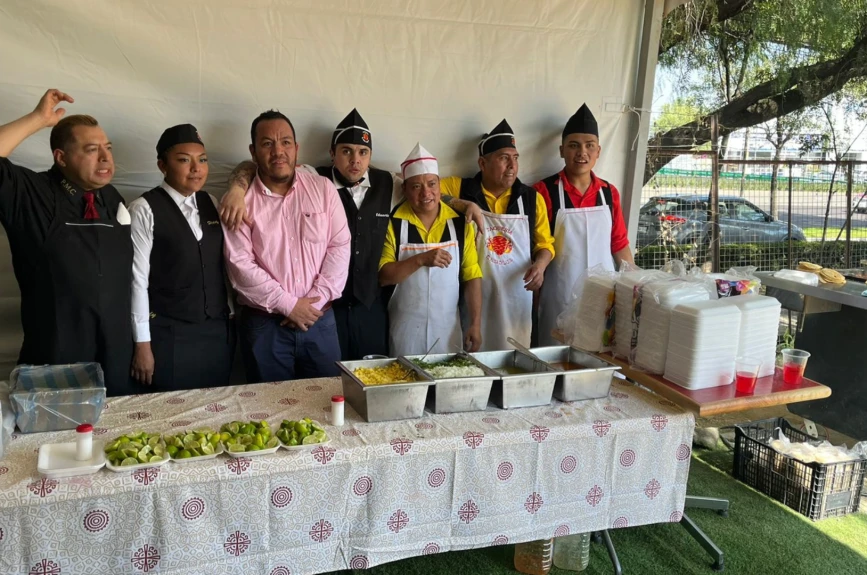Ricos y deliciosos platillos tuvimos en el centro de acopio