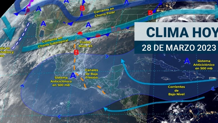 Clima en M&eacute;xico 28 de marzo 