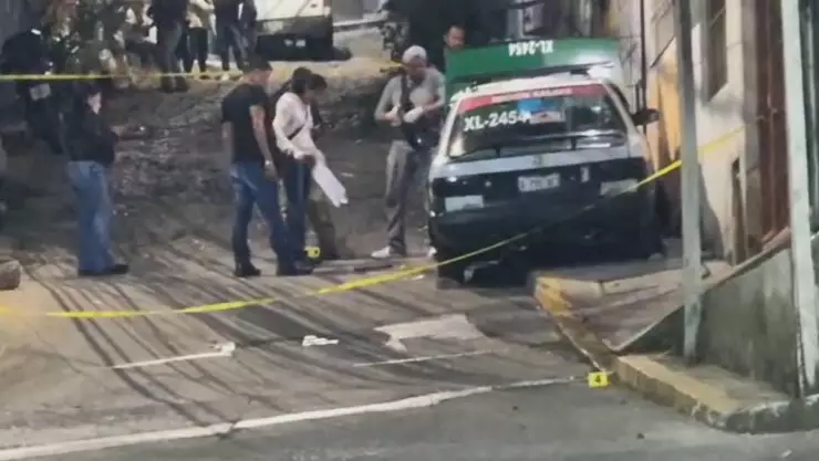 Asesinan a taxista en colonia Sumidero de Xalapa.