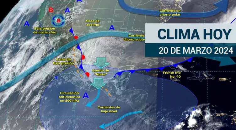 Clima en México hoy 20 de marzo de 2024