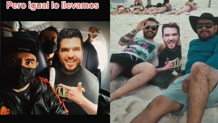 Hombre en despedida de soltera.