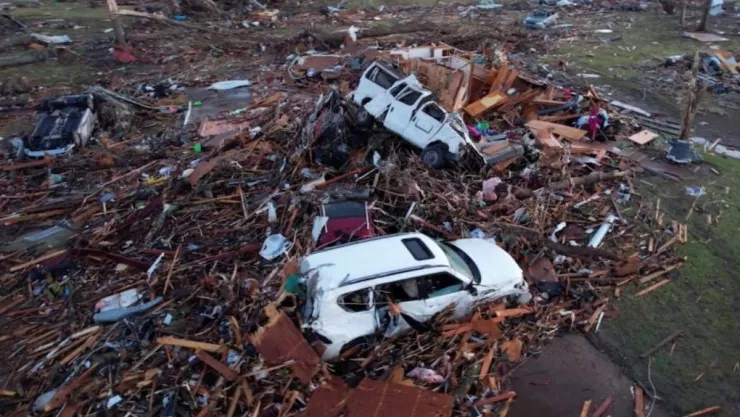 VIDEO Las imágenes del tornado en Mississippi
