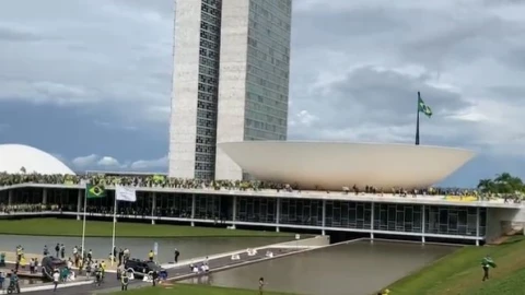Seguidores Jair Bolsonaro Congreso Brasil
