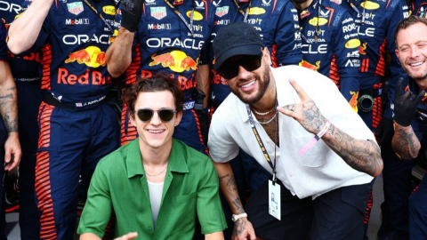 Neymar y Tom Holland 