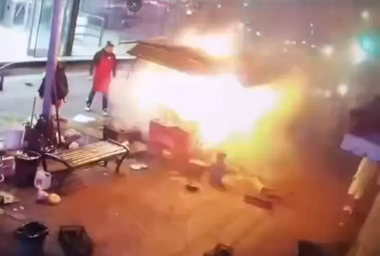 Explota puesto de tacos