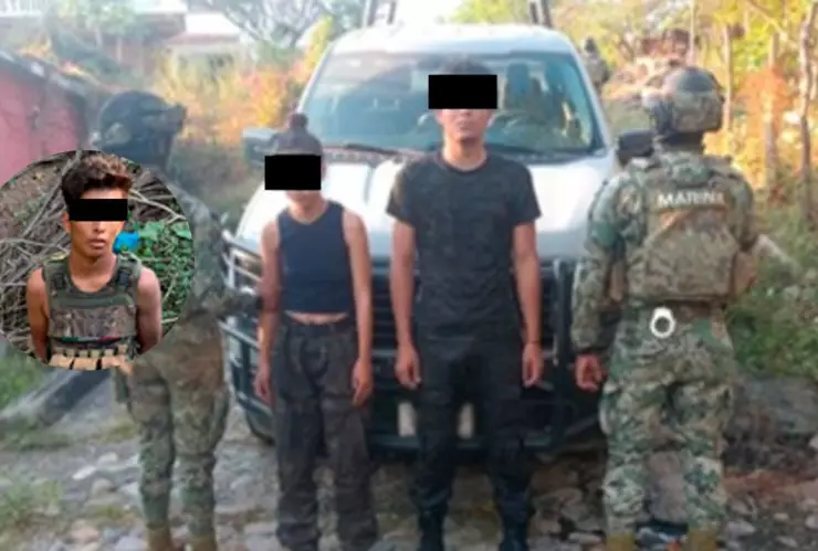 Detienen a una mujer y dos hombre en Concordia, Sinaloa hoy 21 de noviembre de 2025..jpg