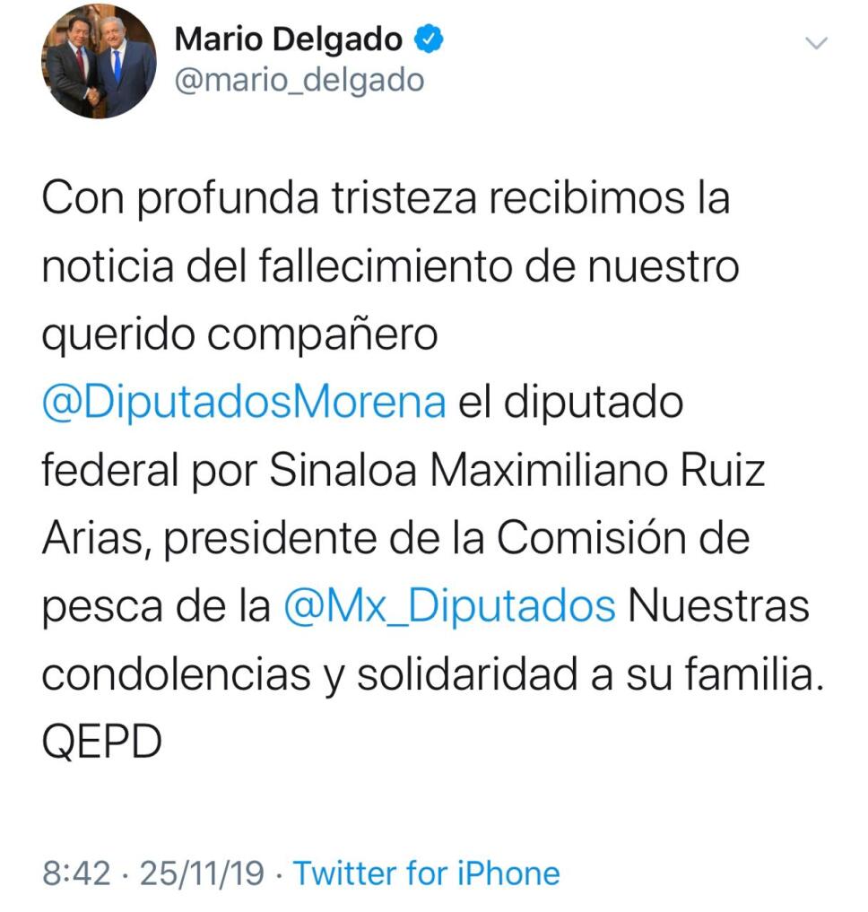 Mario Delgado tuit 1