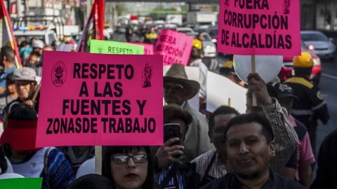 Manifestación en Tlalpan