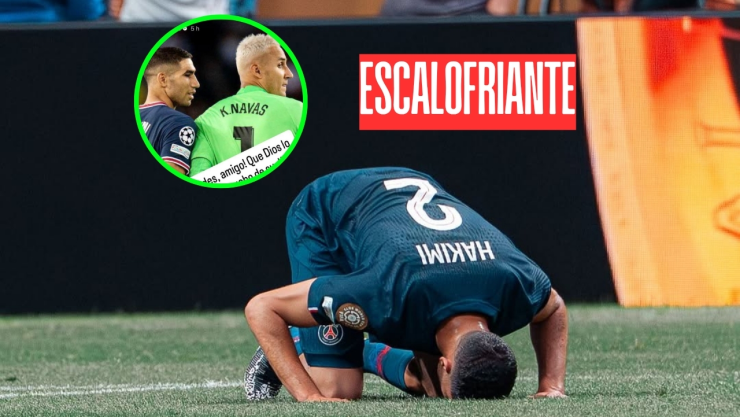 Lesión de Achraf Hakimi: Keylor Navas le dejó un mensaje