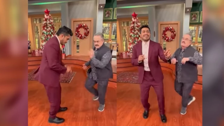 Pedrito Sola baila con Tenoch Huerta