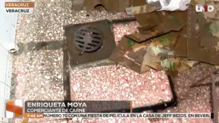 Fuga de aguas negras en mercado de Veracruz; locatarios piden solucionar el problema