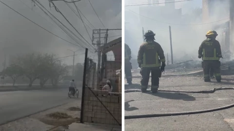 ¡Al momento! Reportan fuerte incendio en la Región 228 de Cancún HOY jueves 3 de abril