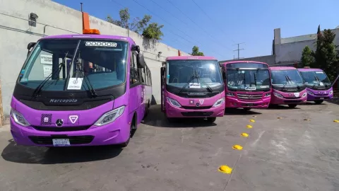 Nuevas unidades que sustituyen a los microbuses de la CDMX
