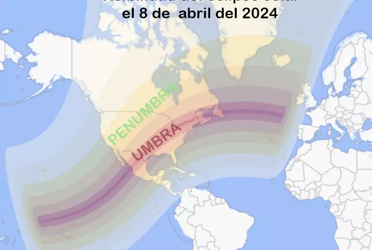 ¿Dónde se podrá ver el gran eclipse solar total en México 2024?
