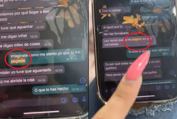 Captura de golpes entre Yeri MUA y Paponas