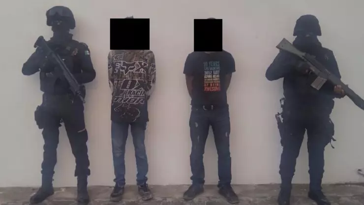 Dos hombres fueron detenidos en Nuevo León por trata de personas.