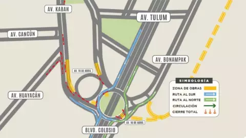 Estas son las 3 NUEVAS vías de ACCESO al Boulevard Colosio en Cancún; habrá cambio de circulación y cierres