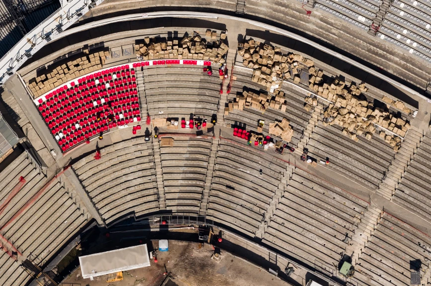 Aerial Views Of Banorte Stadium Ahead 2026 FIFA World Cup