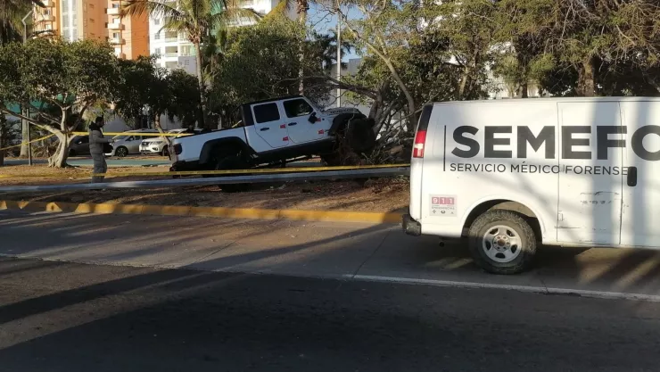 Choque en La Marina, en Mazatlán
