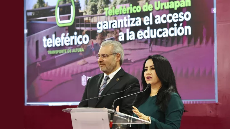 Teleférico de Uruapan garantizará el acceso a la educación de más de 64 mil estudiantes: Bedolla