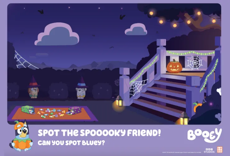 Encuentra a Bluey - Halloween