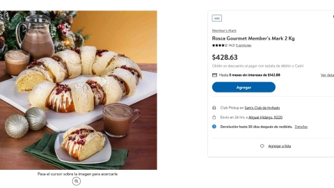 La comparación de precios de la Rosca de Reyes en Costco y Sam’s Club