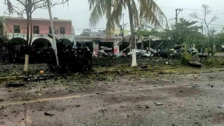 Ataque con explosivo en Michoacán