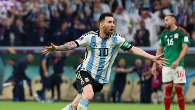 México 0-2 Argentina resultado goles de Messi y Fernández