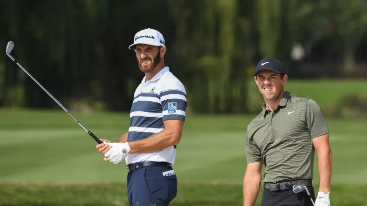 El 17 de mayo se medirán Dustin Johnson y Rory McIlroy ante Rickie Fowler y Matt Wolff