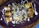 Flautas en salsa de habanero