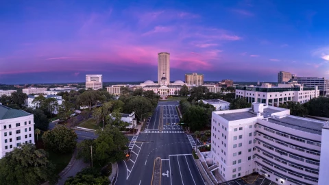 Calles de la ciudad de Tallahassee