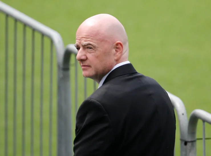 Gianni Infantino en velorio de Pelé