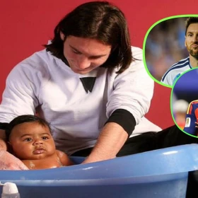 ¿La foto viral de Messi bañando a Lamine Yamal de bebé es real? La historia detrás de esa icónica imagen