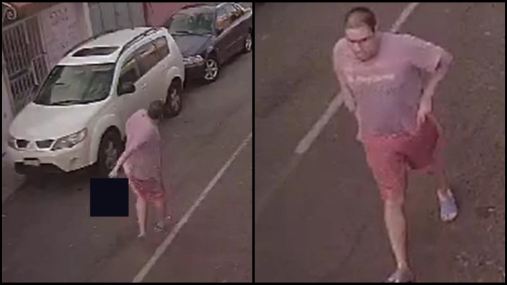 Vecinos piden localizar al hombre que fue captado en el momento en que lanza a un gato en Querétaro.