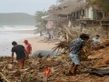 San Agustinillo: La comunidad ya evalúa los daños en la costa tras el huracán “Erick”.