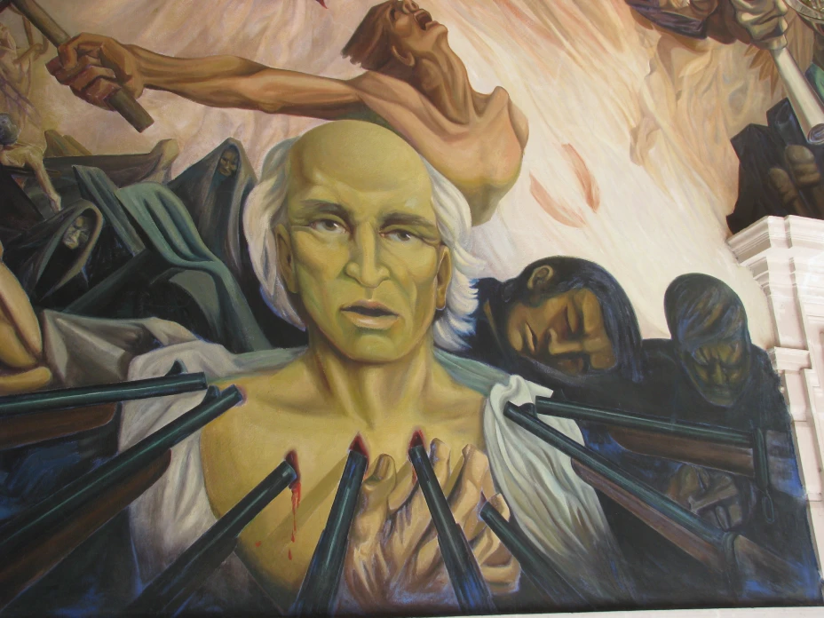 Mural del fusilamiento de Miguel Hidalgo