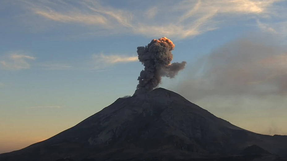 Así amaneció el Volcán Popocatépetl HOY.