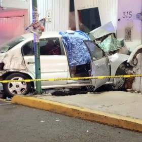 Choque en Iztapalapa, CDMX, del 18 de enero de 2026.