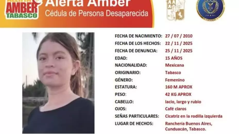 Valeria de la Cruz Juárez desaparecida