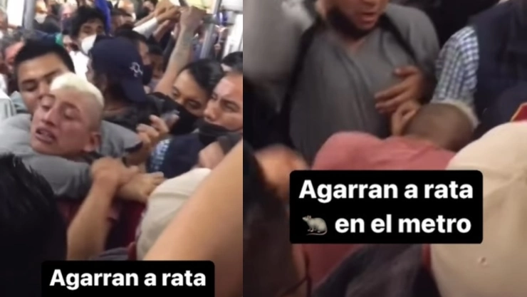 Usuarios golpean a asaltante en transporte público.