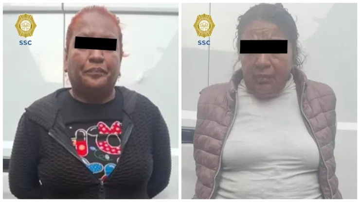 Dos presuntas integrantes del grupo Las Panteras son detenidas.
