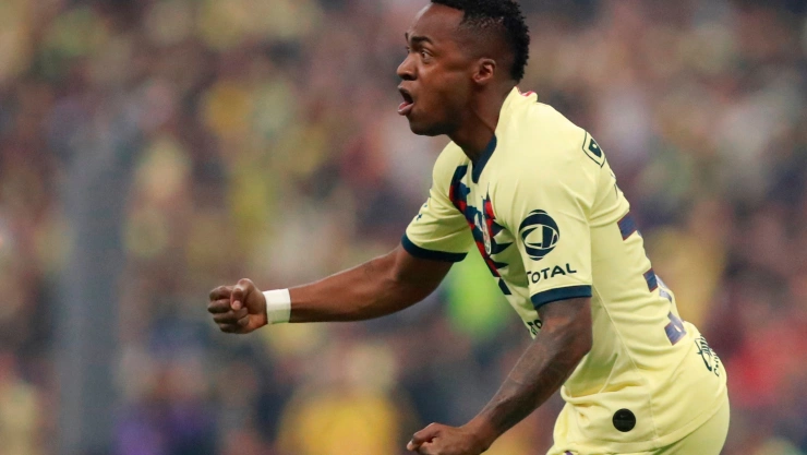Foto de archivo de Renato Ibarra celebrando un gol durante la final del torneo Apertura 2019 en México entre América y Monterrey
