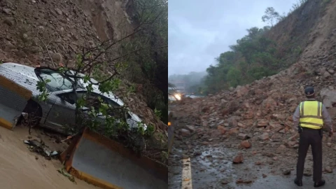 Deslave-en-autopista-Cuernavaca-Acapulco-en-Morelos