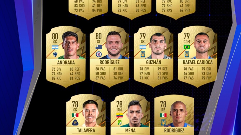 FIFA 22 Mejores jugadores Liga MX