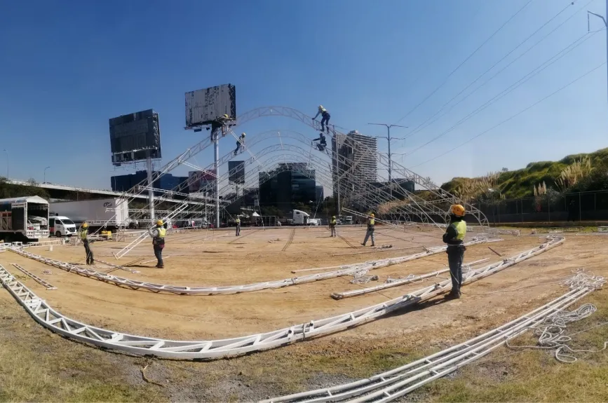 Así va la construcción del Centro de Acopio.