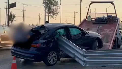 Fuerte accidente en Puebla